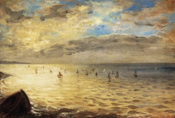 ディエップの高台からの海 ロマンチックなウジェーヌ・ドラクロワ Oil Paintings